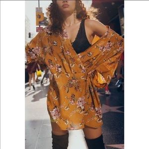 Floral Print Kimono Dress NWT